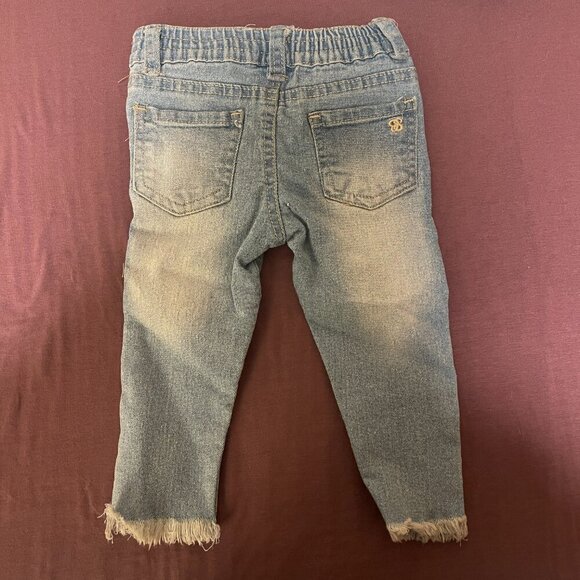 NWT - 12M Jessica Simpson Toddler outfit - Yellow flower shirt and jeans - NEW - Picture 4 of 4